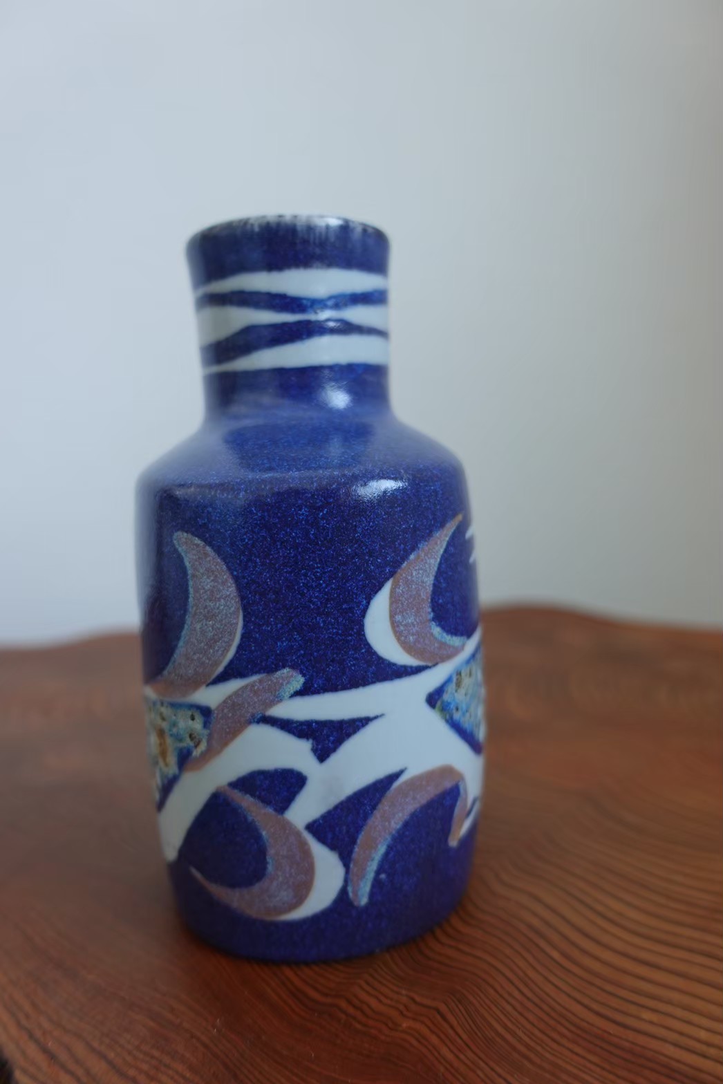 ロイヤルコペンハーゲン 花瓶（青/鳥）の画像