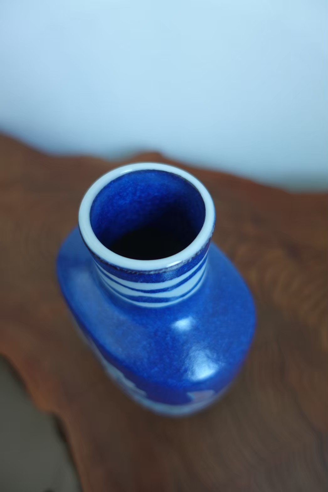 ロイヤルコペンハーゲン 花瓶（青/鳥）の画像