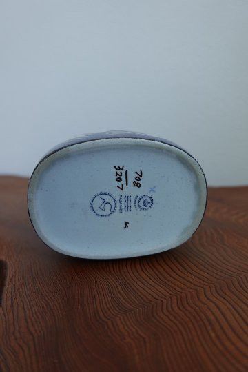 ロイヤルコペンハーゲン 花瓶（青/鳥）の画像