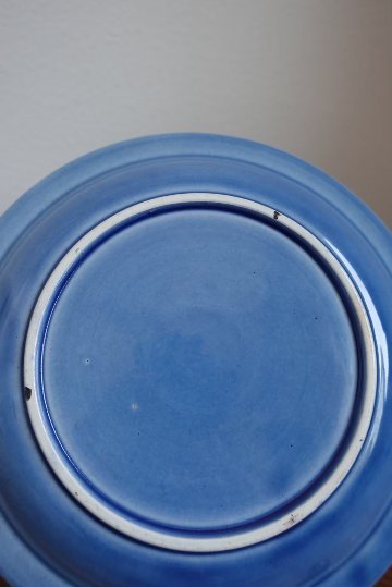 珉平焼　青（白い花）の画像