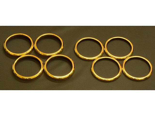 【NC用】チタンコーティング仕様エアコン吹き出し口リング・10mm厚・2ヶセットの画像