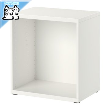 【IKEA Original】BESTA -ベストー- シェルフ テレビ台 フレーム ホワイト 60x40x64 cm画像