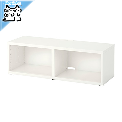 【IKEA Original】BESTA -ベストー- シェルフ テレビ台 フレーム ホワイト 120x40x38 cm画像