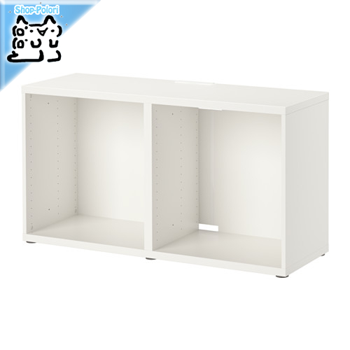 【IKEA Original】BESTA -ベストー- シェルフ テレビ台 フレーム ホワイト 120x40x64 cm画像