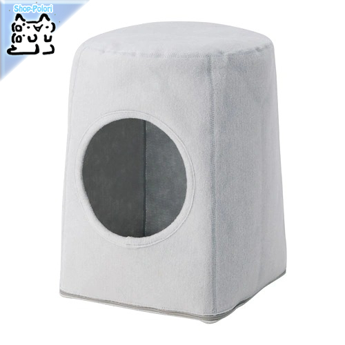 【IKEA Original】LURVIG -ルールヴィグ- ペット キャットハウス スツール用 ライトグレー 31x45 cmの画像
