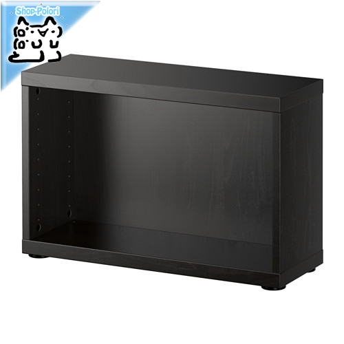 【IKEA Original】BESTA -ベストー- シェルフ/テレビ台　フレーム ブラックブラウン 60x20x38 cm画像