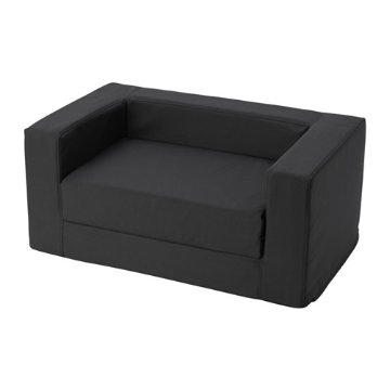 【IKEA Original】LURVIG -ルールヴィグ- ネコ/イヌ用 ベッド ブラック 68x70 cm画像