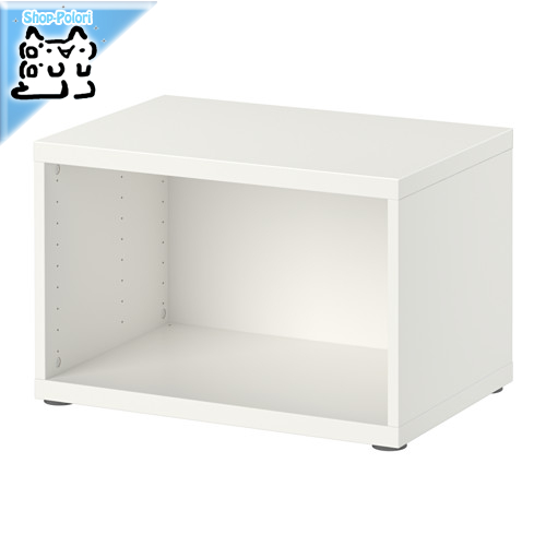 【IKEA Original】BESTA -ベストー- シェルフ テレビ台 フレーム ホワイト 60x40x38 cmの画像