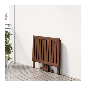 【IKEA Original】APPLARO-エップラロー- ゲートレッグテーブル 壁取り付け式 屋外用 ブラウンステイン 80x56 cm画像
