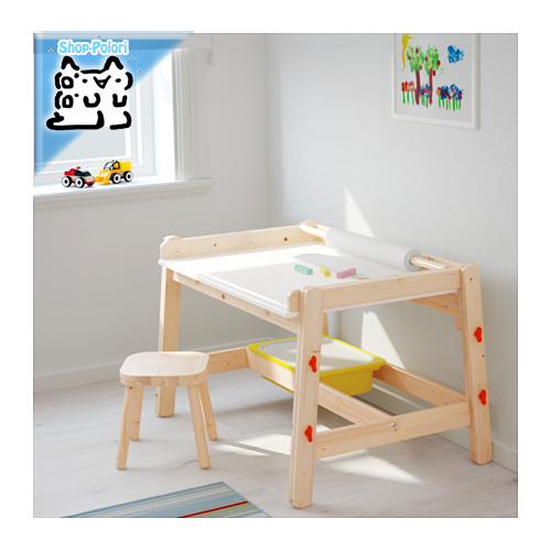 【IKEA Original】FLISAT -フリサット- 子供用デスク アジャスタブル 学習机 53-72cm画像