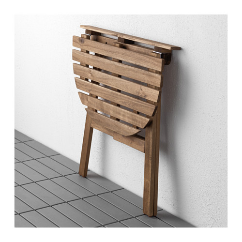 【IKEA Original】ASKHOLMEN バルコニーテーブル 壁取り付け式 折りたたみ式 70x44 cm画像