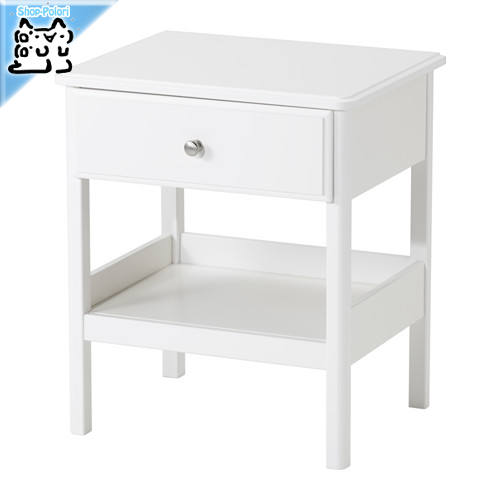 【IKEA Original】TYSSEDAL -ティッセダール- ベッドサイドテーブル チェスト ホワイト 51x40 cm画像