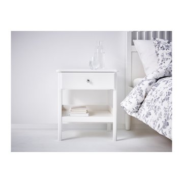 【IKEA Original】TYSSEDAL -ティッセダール- ベッドサイドテーブル チェスト ホワイト 51x40 cmの画像