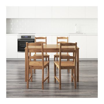 【IKEA Original】JOKKMOKK -ヨックモック- テーブル＆チェア4脚 アンティークステイン 4人用 セット画像