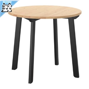 【IKEA Original】GAMLARED -ガムラレード- テーブル ライトアンティークステイン ブラックステイン 85 cm画像