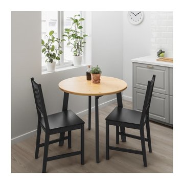 【IKEA Original】GAMLARED -ガムラレード- テーブル ライトアンティークステイン ブラックステイン 85 cm画像