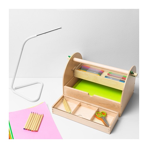 【IKEA Original】LUSTIGT -ルースティグト- おもちゃ アート＆クラフト収納 木製画像