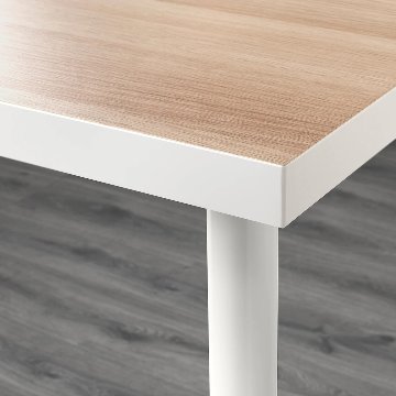 【IKEA Original】LINNMON -リンモン- テーブル ホワイト ホワイトステインオーク調 ホワイト 120x60 cm画像