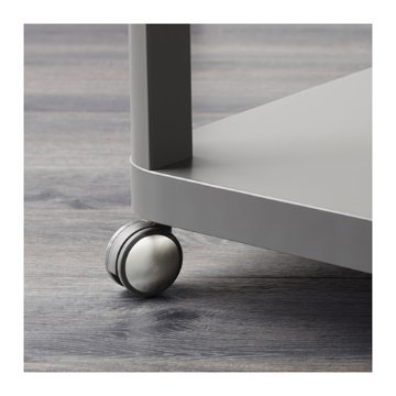 【IKEA Original】TINGBY -ティングビー- サイドテーブル キャスター付き グレー 50x50 cm画像