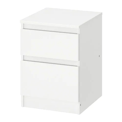 【IKEA Original】KULLEN -クレン- チェスト（引き出し×2） ホワイト 35x49 cm画像