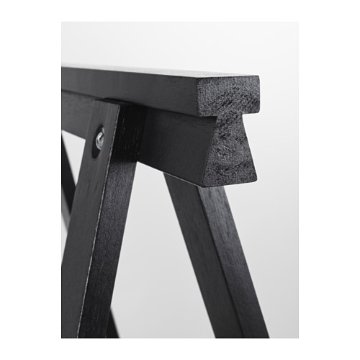 【IKEA Original】ODDVALD -オッドヴァルド- テーブル 脚 架台 ブラック 70x70 cm画像