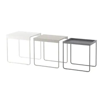 【IKEA Original】GRANBODA -グランボダ- コーヒーテーブル サイドテーブル ネストテーブル3点セット画像
