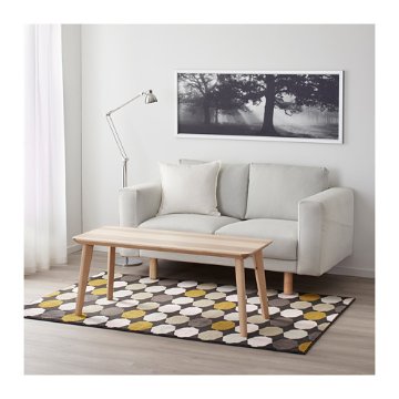 【IKEA Original】TORRILD -トリルド- ラグ パイル短 マルチカラー 133x195 cm画像