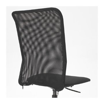 【IKEA Original】TOBERGET -トーベルゲット- 回転チェア 事務椅子 ヴィースレ ブラック 40x39 cm画像