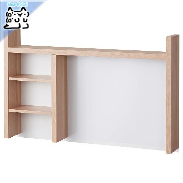 【IKEA Original】MICKE -ミッケ- ikea デスク ワークデスク 追加ユニット 高 ホワイトステインオーク調 105x65 cmの画像