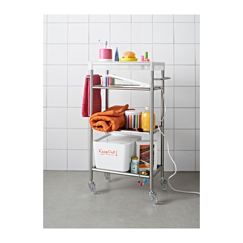 【IKEA Original】ikea キッチンワゴン GRUNDTAL -グルンドタール- バスルームワゴン ステンレススチール画像