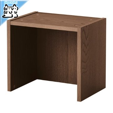 【IKEA Original】BILLY -ビリー- キャビネット 本棚 上部追加ユニット ブラウン アッシュ材突き板 40x28x35 cm画像