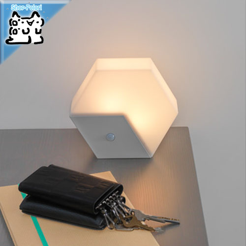 【IKEA Original】LILLPITE -リルピーテ- LEDナイトライト センサー式 電池式 ライトグレー画像