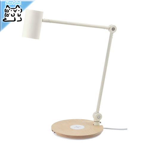 【IKEA Original】RIGGAD -リッガド- LEDワークランプ ワイヤレス充電機能付き ホワイト 6 cm画像