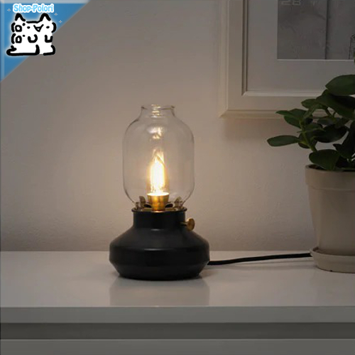 【IKEA Original】ROLLSBO -ロルスボ- LED電球 E17 200ルーメン 調光可能 シャンデリア ブラウンクリアガラス 21W画像