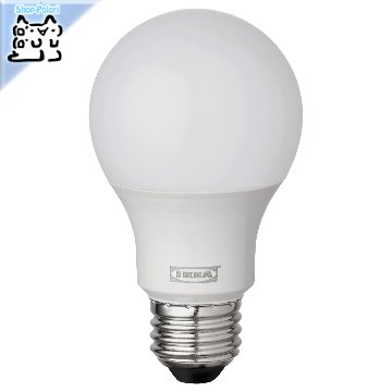 【IKEA Original】RYET -リーエト- LED電球 E26 485ルーメン 球形 オパールホワイト画像