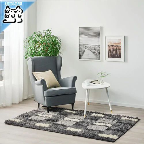 【IKEA Original】NAUTRUP -ナウトルプ- ラグ パイル長 マルチカラー 133x195 cmの画像