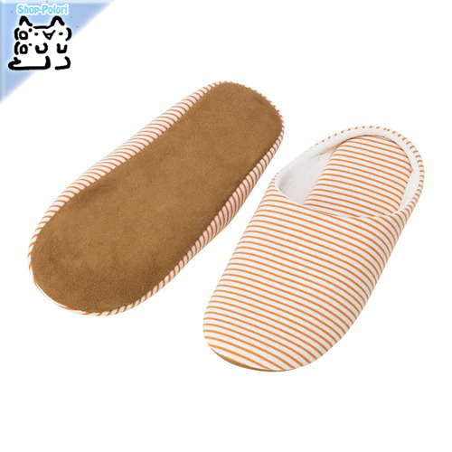 【IKEA Original】BALSJON -バルショーン- スリッパ ベージュ ストライプ L/XLサイズ 30.5 cmの画像