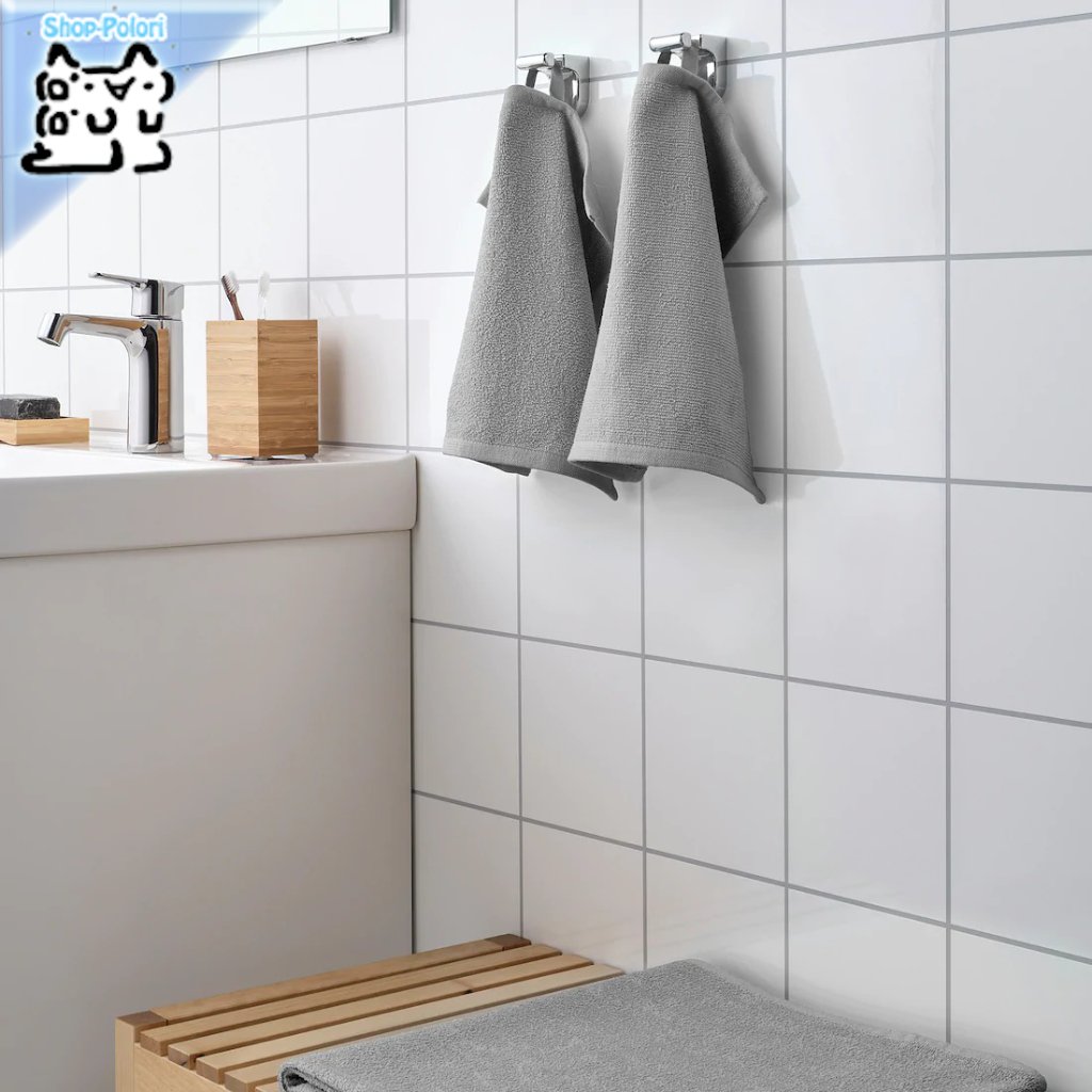 【IKEA Original】KORNAN -コルナン- タオルハンカチ グレー 30x30 cm 4 ピースの画像