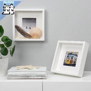 【IKEA Original】SANNAHED -サンナヘド- 写真 額縁 フォト フレーム ホワイト 25x25 cm画像