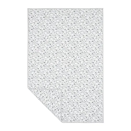 【IKEA Original】LURVIG -ルールヴィグ- ペット 毛布 ホワイト ブラック 100x150 cm画像