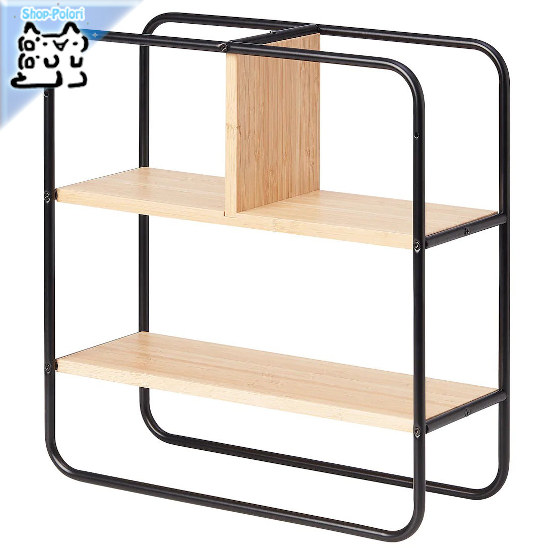【IKEA Original】HEDEKAS -ヘーデカス- ディスプレイシェルフ 正方形 竹 39x40 cm｜Shop-Polori