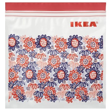 【IKEA Original】KLENAT -クレネート- フリーザーバッグ レッド 1.2 L 25 ピース画像
