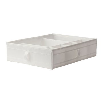 【IKEA Original】SKUBB -スクッブ- 仕切り付き 収納ケース ボックス ホワイト 44x34x11 cm画像