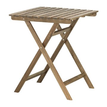 【IKEA Original】ASKHOLMEN -アスクホルメン- テーブル 折りたたみ式 グレーブラウンステイン 60x62 cm画像