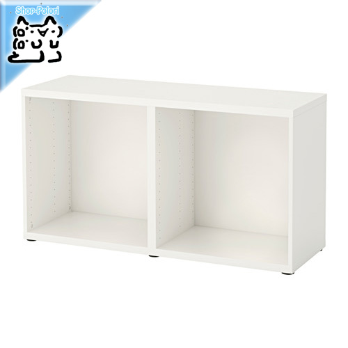 【IKEA Original】BESTA -ベストー- シェルフ テレビ台 フレーム ホワイト 120x40x64 cm画像
