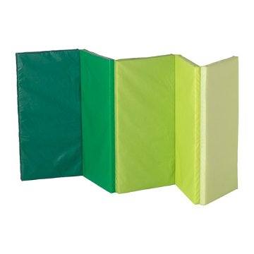 【IKEA Original】PLUFSIG -ペルフスィッグ- 折りたたみ式ジムマット ヨガマット グリーン 78x185 cm画像