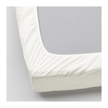 【IKEA Original】ikea ボックスシーツ ULLVIDE -ウッルヴィーデ- ボックスシーツ ホワイト 120x200cm セミダブル画像