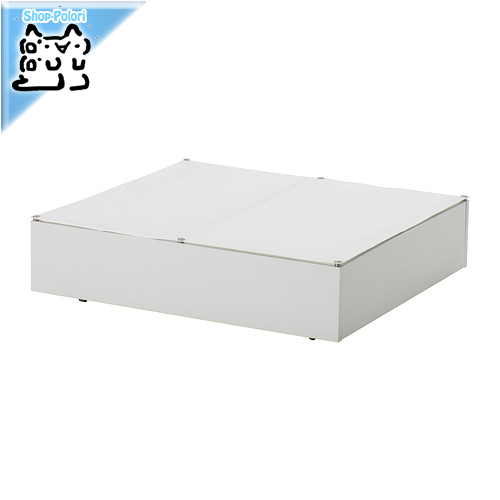 【IKEA Original】VARDO -ヴァルドー- 収納ケース ベッド下収納ボックス ホワイト 65x70x13 cmの画像