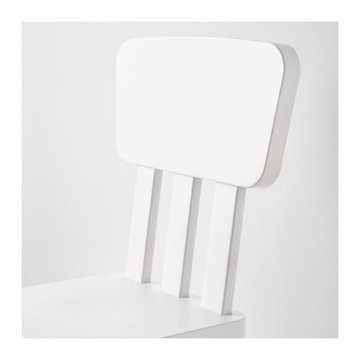 【IKEA Original】MAMMUT -マンムット- 子供用チェア 室内/屋外用 ホワイト 39x36 cm画像