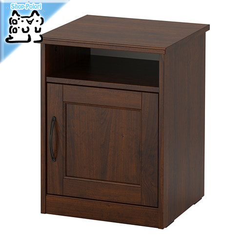 【IKEA Original】SONGESAND -ソンゲサンド- ベッドサイドテーブル ブラウン 42x40 cmの画像